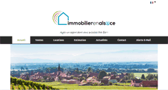 Desktop Screenshot of immobilierenalsace.com